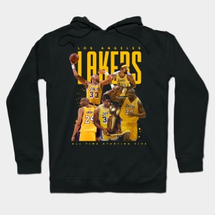 Los Angeles Lakers All Time Starting Five Hoodie